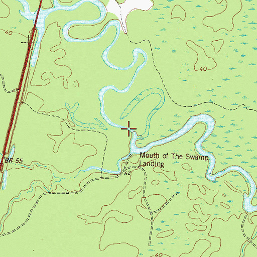 Topographic Map of Maple Suck, GA