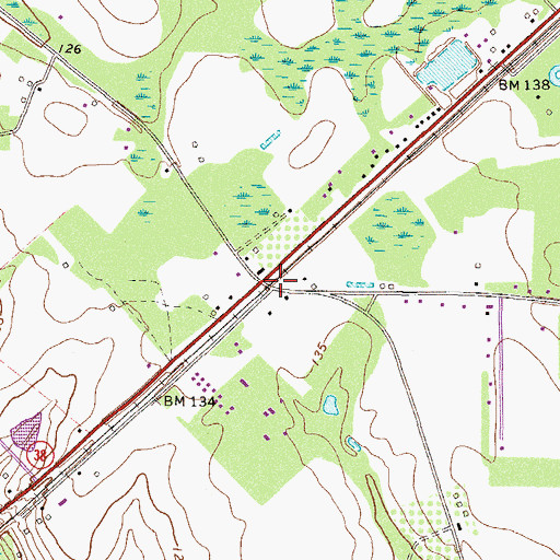 Topographic Map of Deans Still (historical), GA