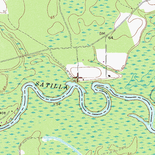 Topographic Map of Dowling Place, GA