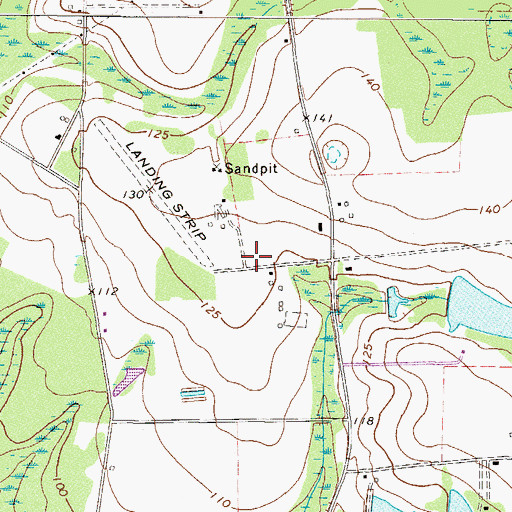 Topographic Map of Hopewell School (historical), GA