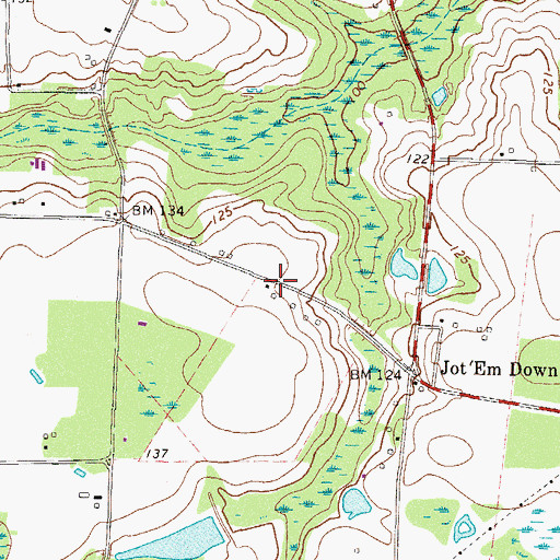 Topographic Map of Progress School (historical), GA