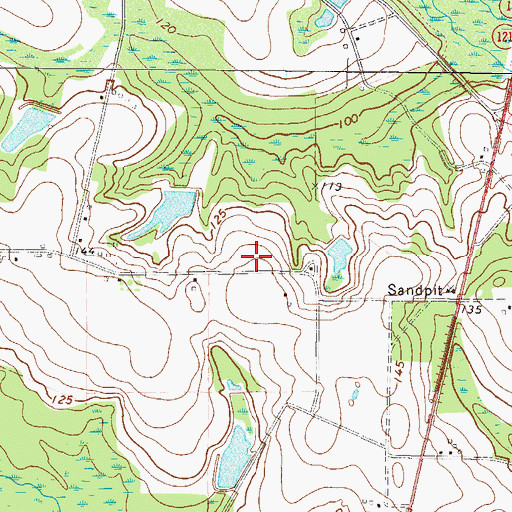 Topographic Map of Winn School (historical), GA