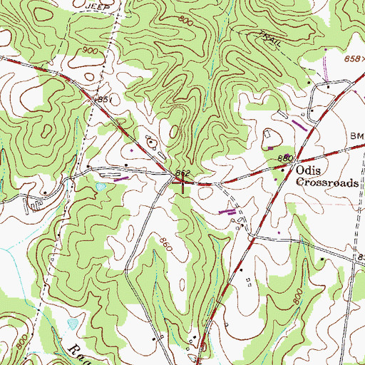 Topographic Map of Carnot School (historical), GA
