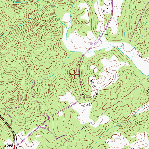 Topographic Map of Grove Creek School (historical), GA
