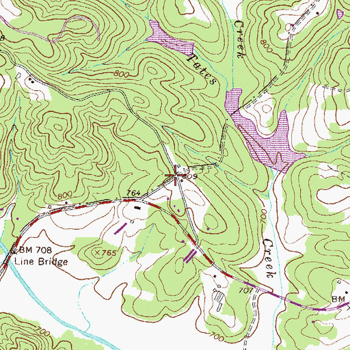 Topographic Map of Uvena, GA