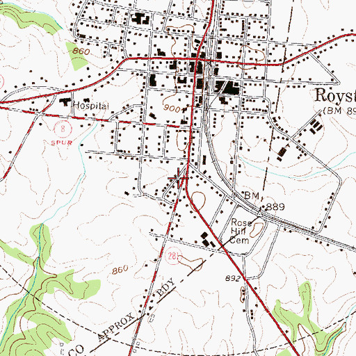 Topographic Map of Church of God, GA
