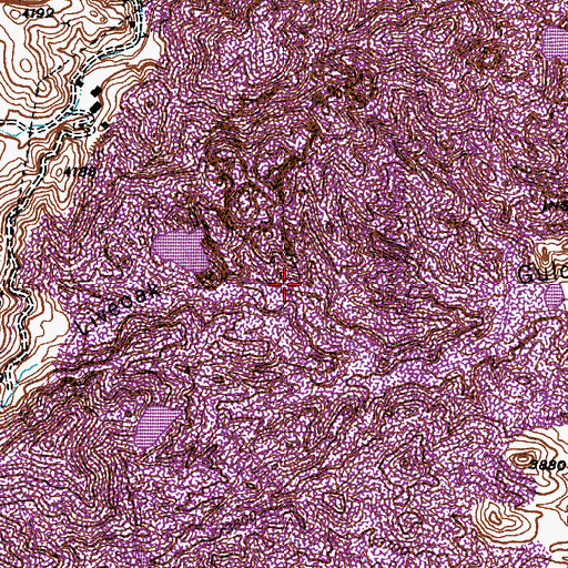 Topographic Map of Sulphide Tunnels, AZ
