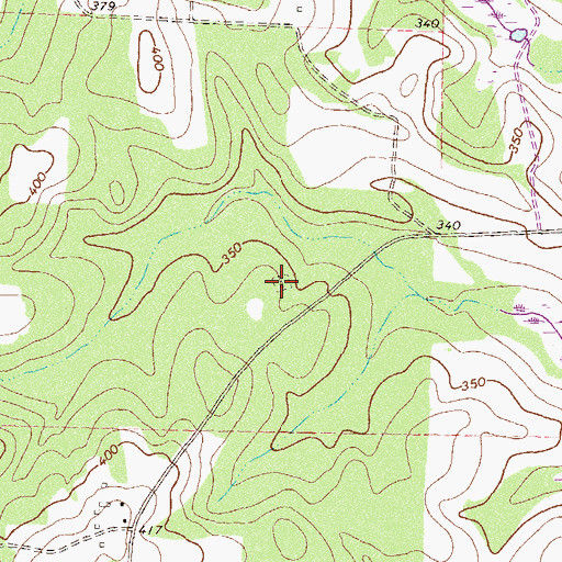 Topographic Map of Harrisonville Cemetery, GA