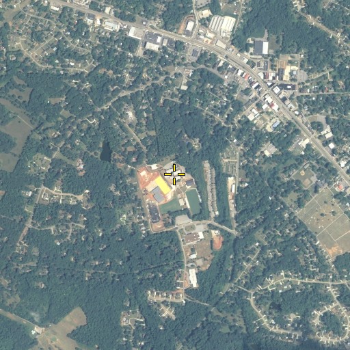 Aerial/Satellite Image of Commerce High School, GA