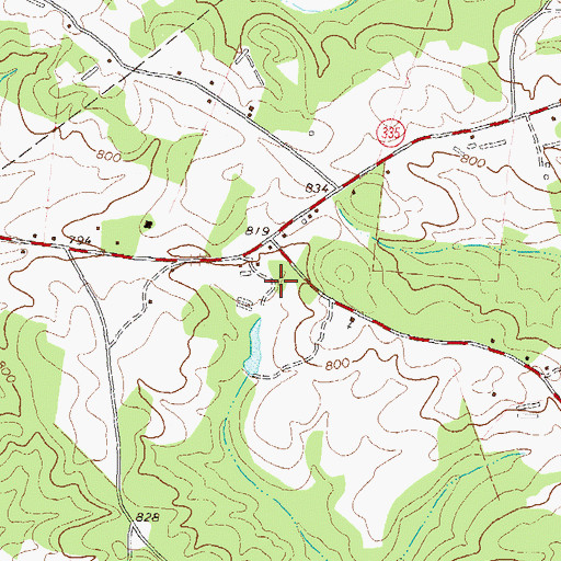 Topographic Map of Jarrets Academy (historical), GA