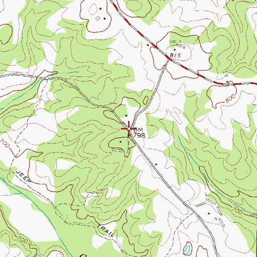 Topographic Map of Orrs School (historical), GA