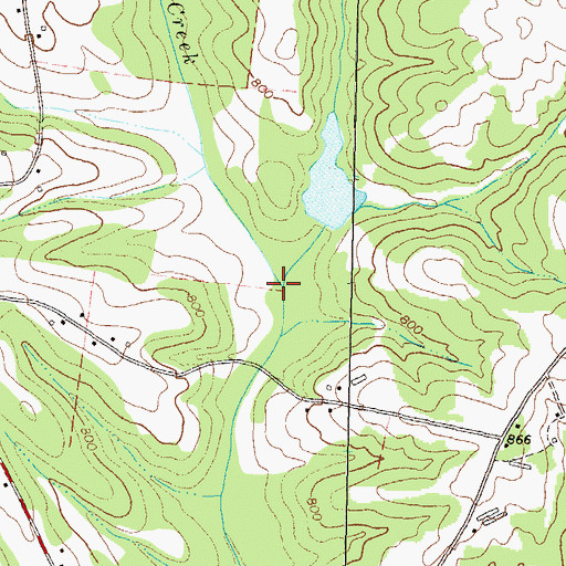 Topographic Map of Riley Branch, GA