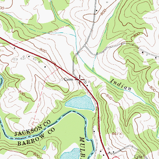 Topographic Map of Sells, GA