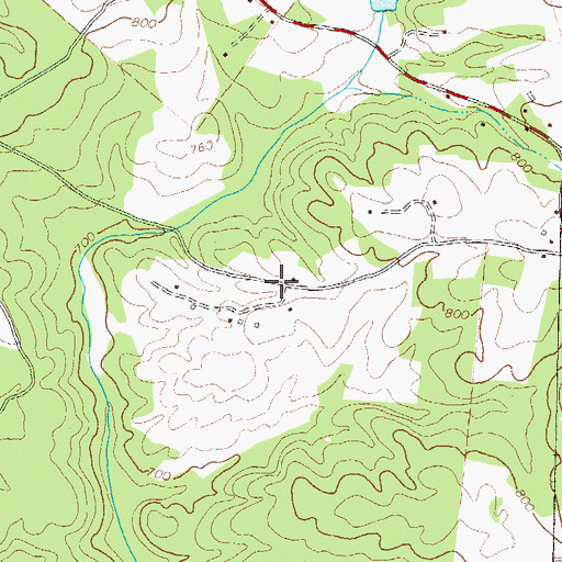 Topographic Map of Talassee (historical), GA