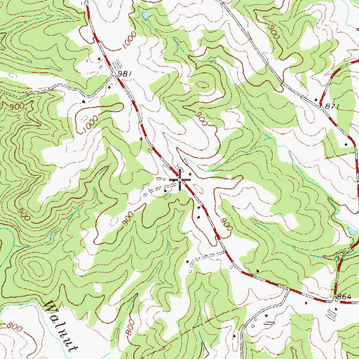 Topographic Map of Thurmack, GA