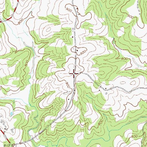 Topographic Map of Victory Hill School (historical), GA
