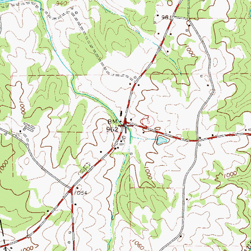 Topographic Map of Friendship Church (historical), GA