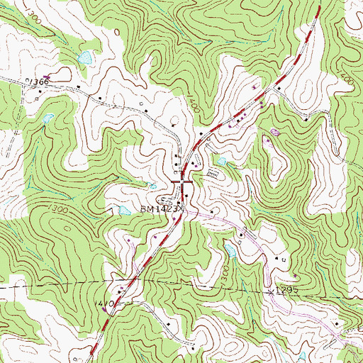 Topographic Map of High Point, GA