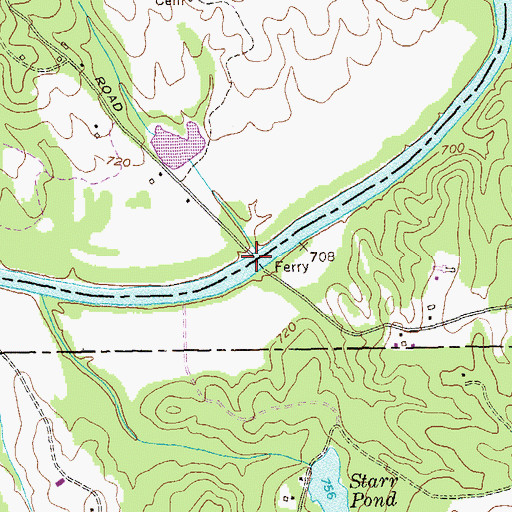 Topographic Map of Hutchesons Ferry, GA