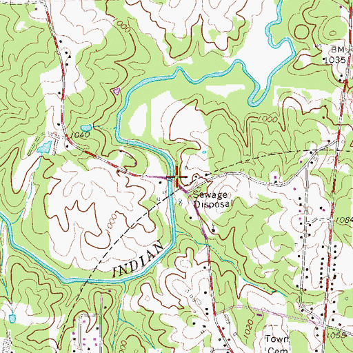 Topographic Map of Lovvarn Mill (historical), GA