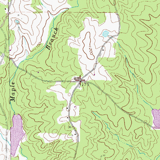 Topographic Map of Luckie (historical), GA