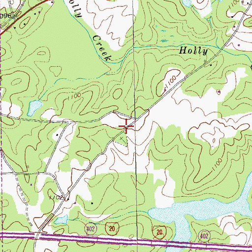 Topographic Map of Old Bethel Church (historical), GA