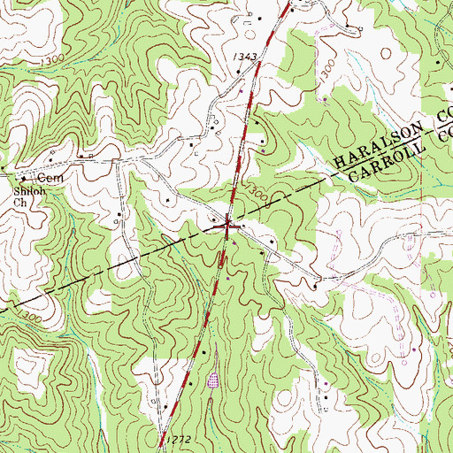 Topographic Map of Pate School (historical), GA