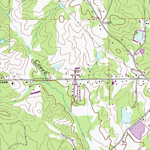 Topographic Map of Sand Creek School (historical), GA