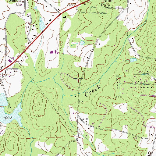 Topographic Map of Souls Arbor Church, GA