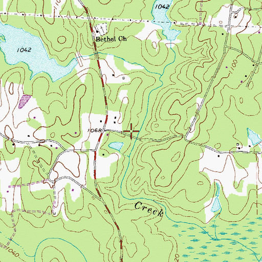 Topographic Map of Williams Mill (historical), GA