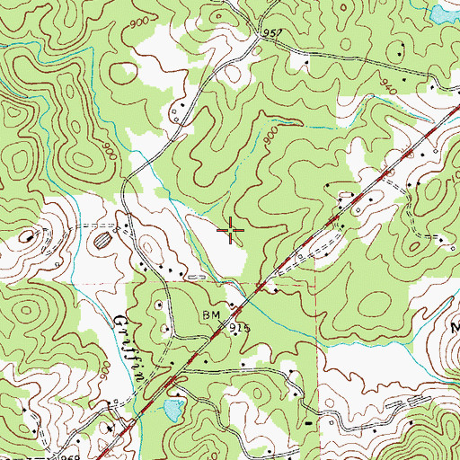 Topographic Map of Dallas Industrial Park North, GA