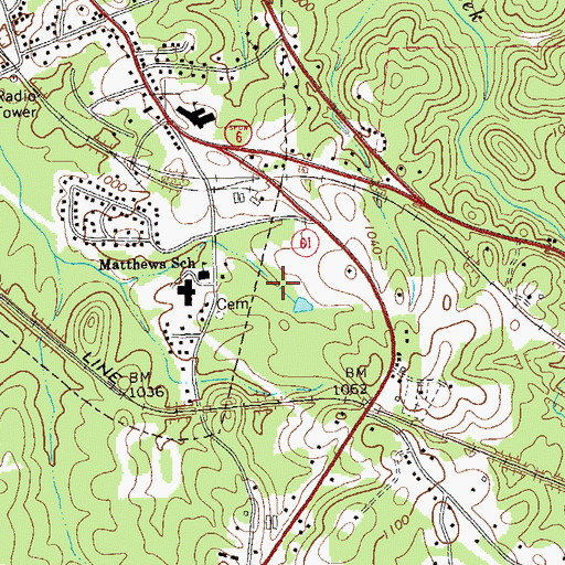 Topographic Map of Dallas Industrial Park South, GA