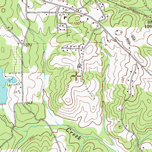 Topographic Map of Forest Echo, GA