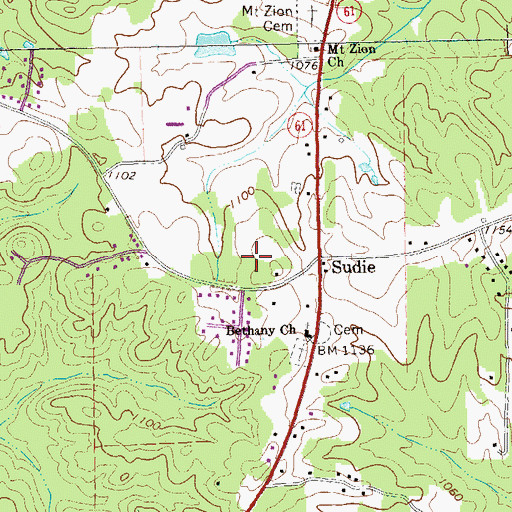 Topographic Map of Honeysuckle Plantation, GA