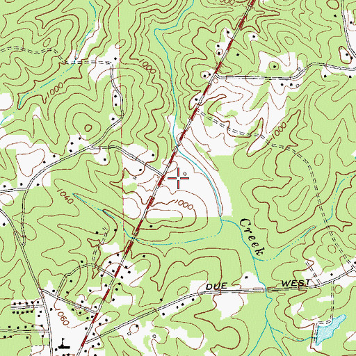 Topographic Map of Hopecastle Forest, GA