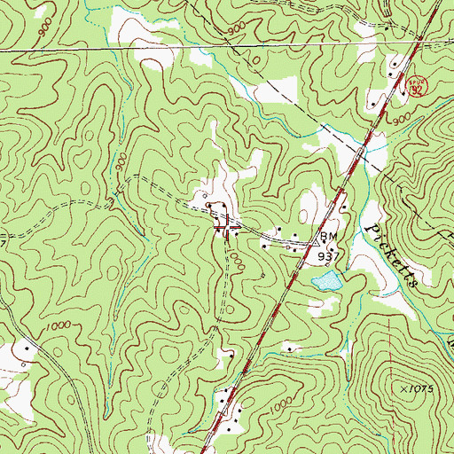 Topographic Map of Oak Haven, GA