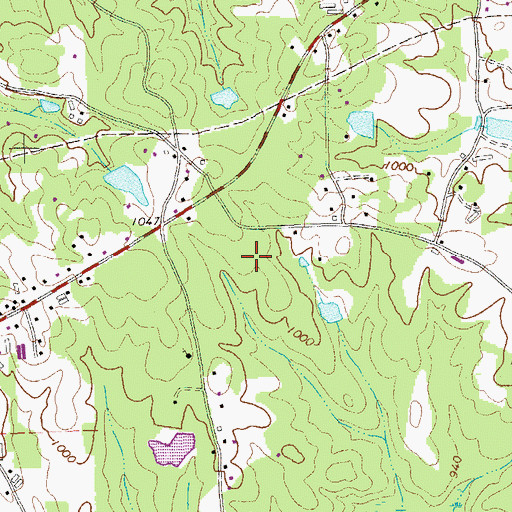 Topographic Map of P B Ritch Elementary School, GA