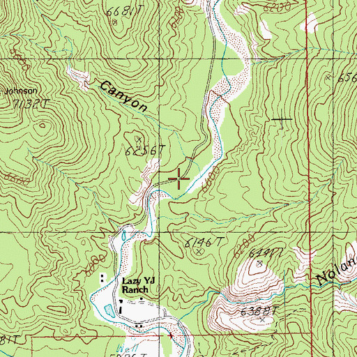 Topographic Map of Swafford Canyon, AZ