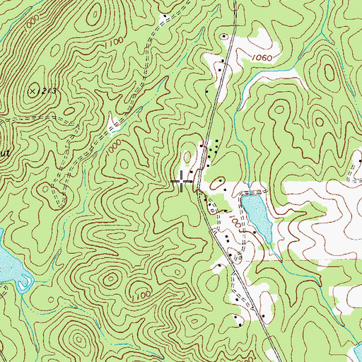 Topographic Map of Rock Falls Estates, GA