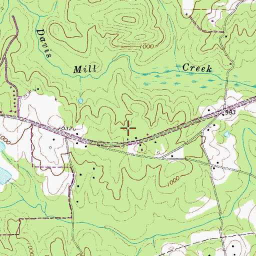 Topographic Map of The Highlands, GA