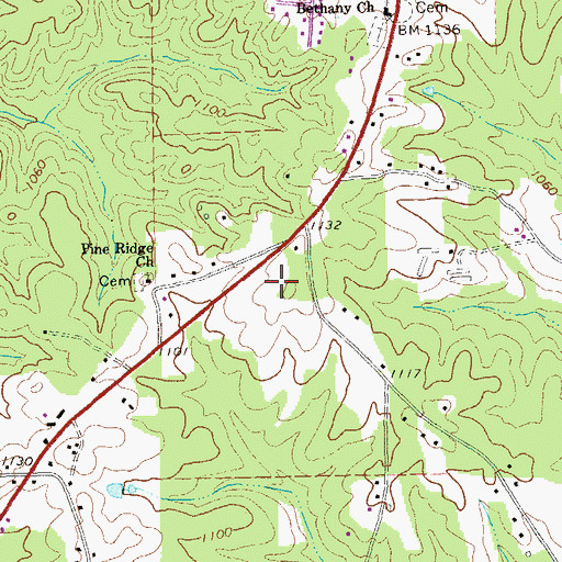 Topographic Map of Victoria Cove, GA