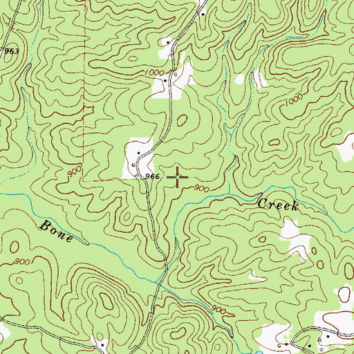 Topographic Map of Westward Ho, GA