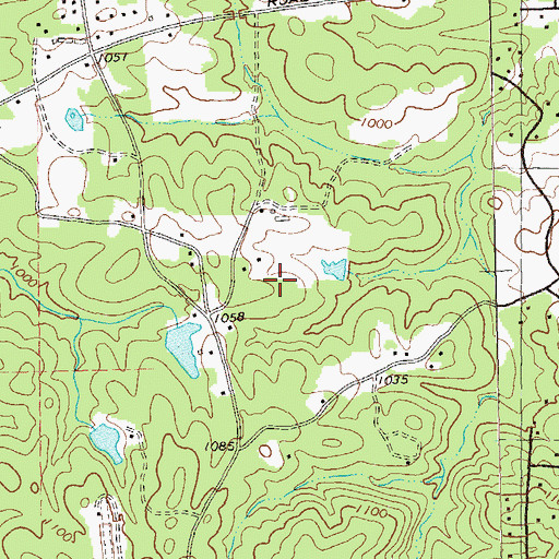 Topographic Map of Wildwood, GA