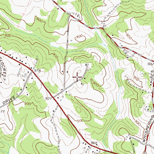 Topographic Map of Autonomy Church, GA
