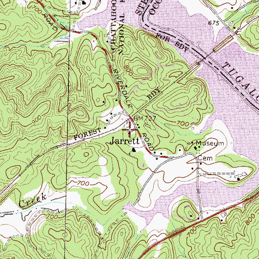 Topographic Map of Providence Methodist Church, GA