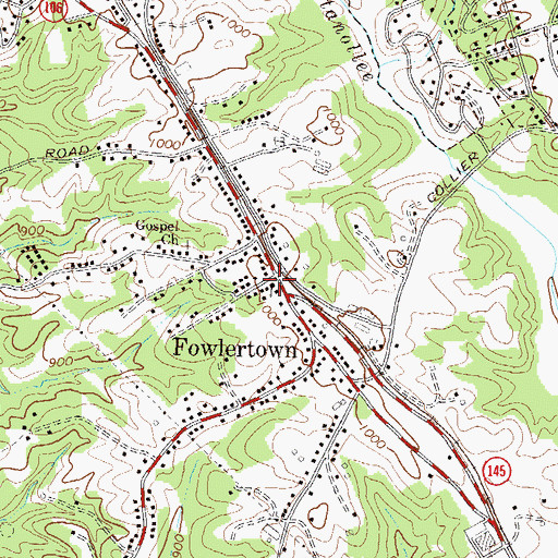 Topographic Map of Saint James United Methodist Church, GA