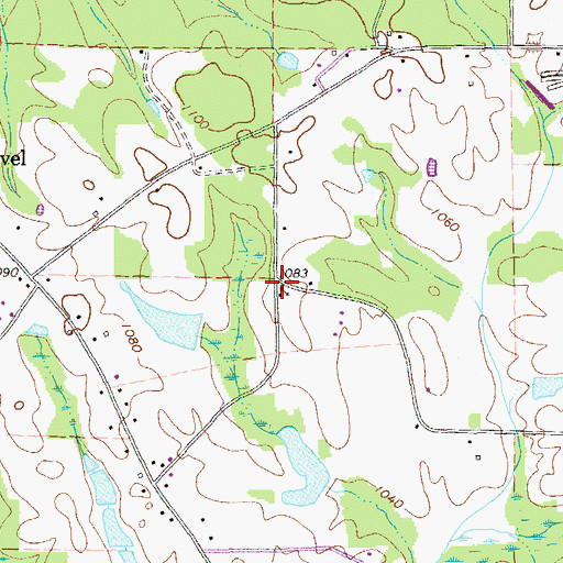 Topographic Map of Apostolic Faith Church, GA