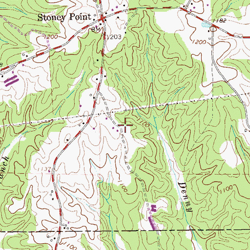 Topographic Map of Arnold Chapel (historical), GA