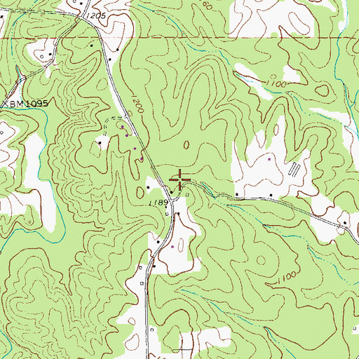 Topographic Map of Bold Springs School (historical), GA