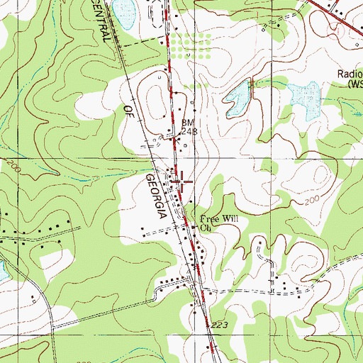 Topographic Map of Altman, GA